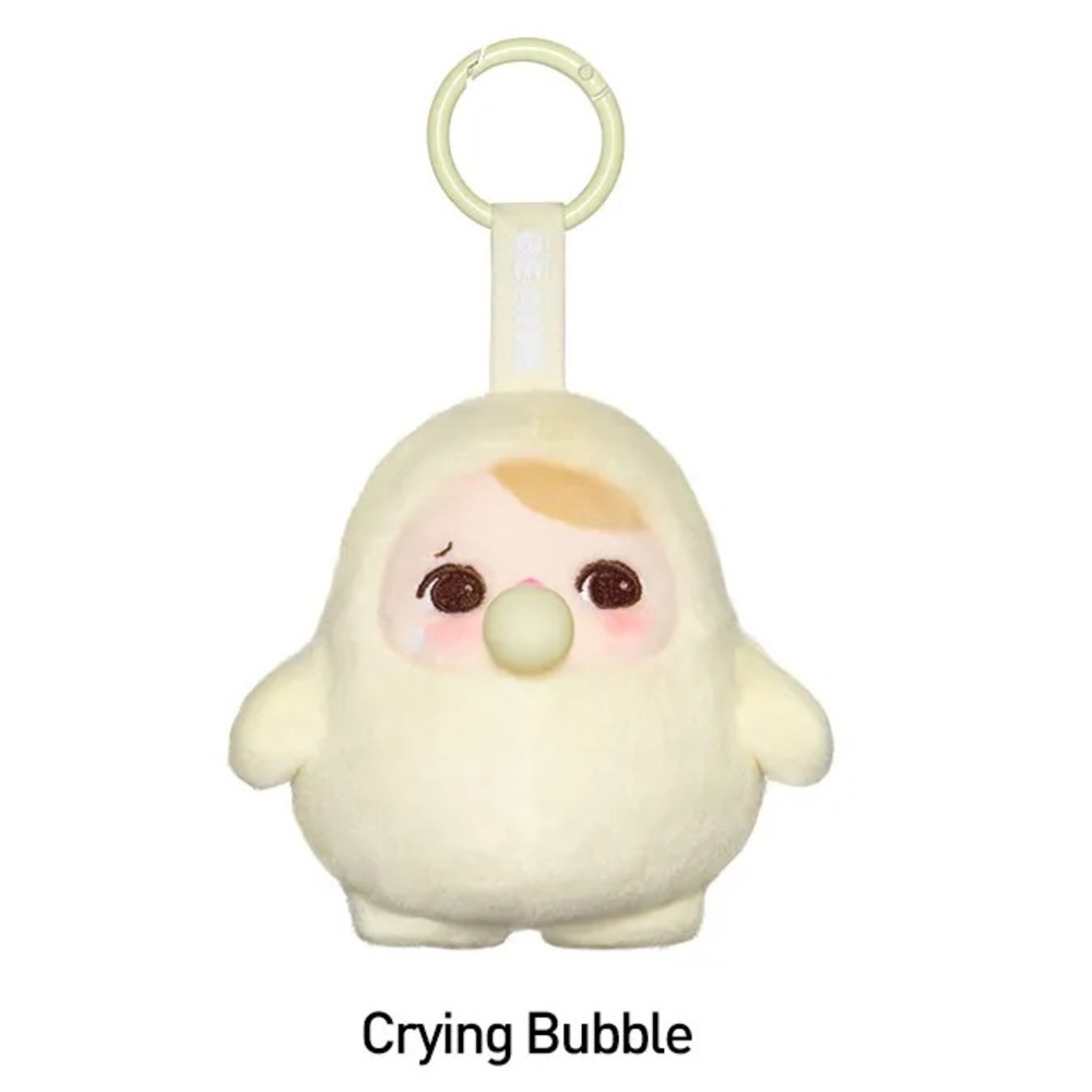 🆕 Authentic Pop Mart Pucky Beanie Crying Bubble Up Plush Bag Charm: UNOPENED BOX